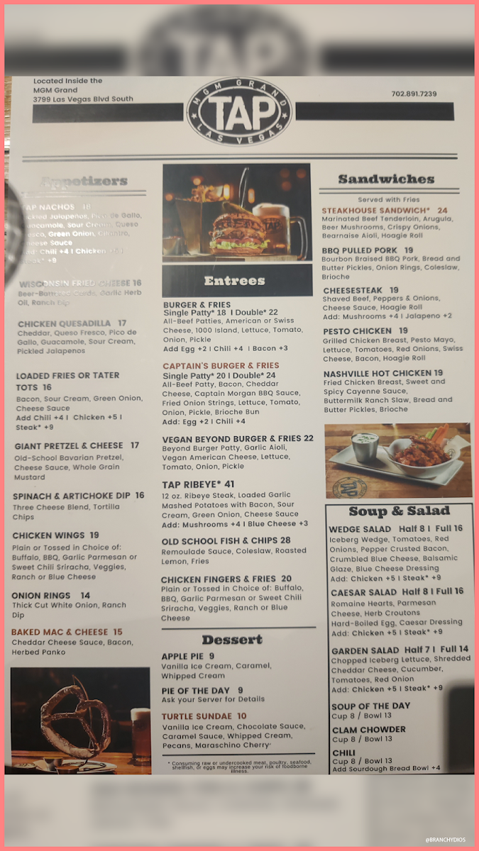TAP Sports Bar Menu - Image 4