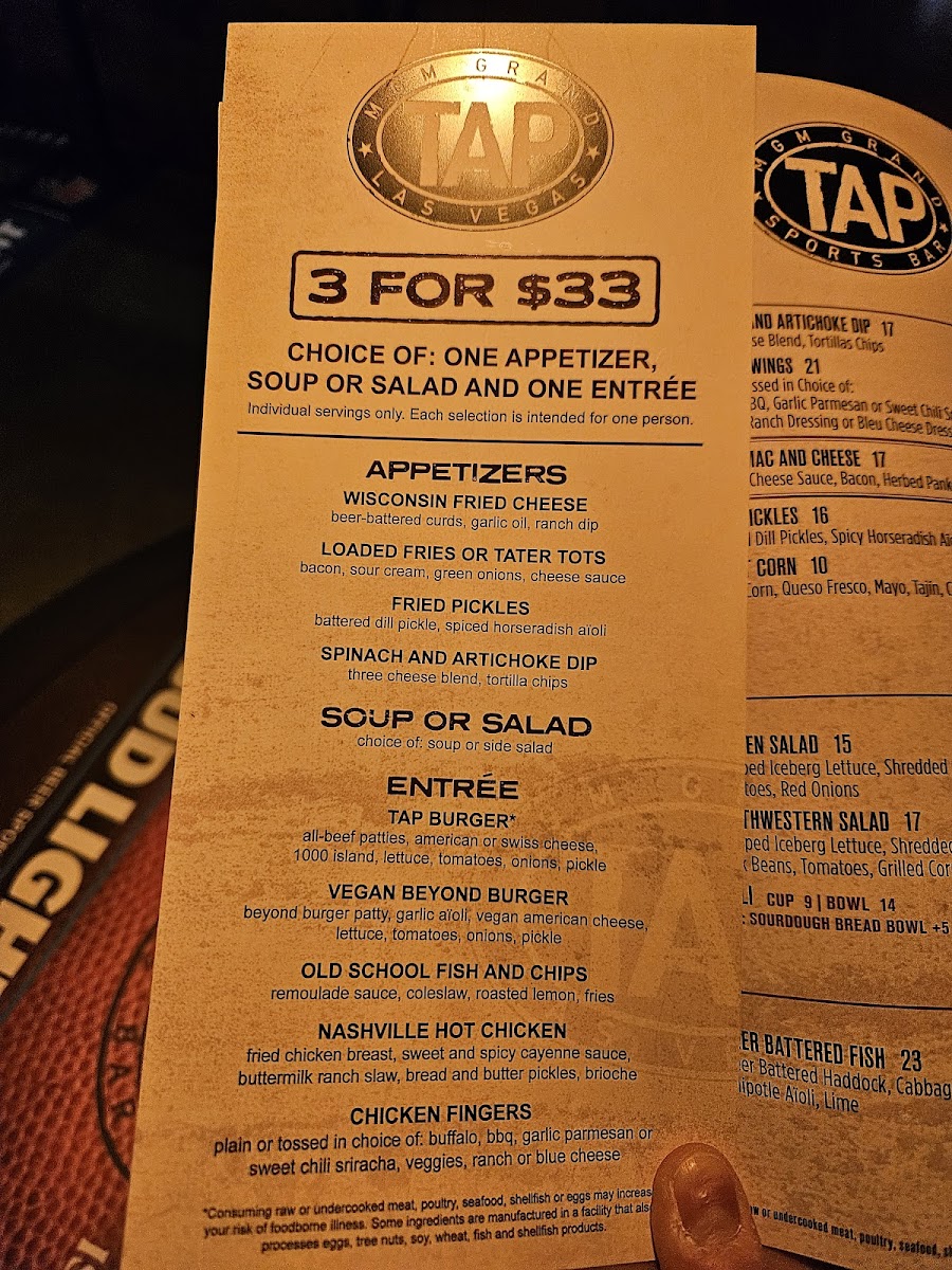 TAP Sports Bar Menu - Image 6